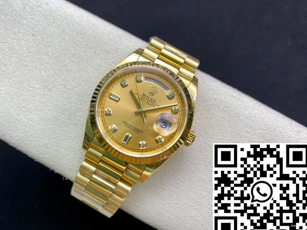 Factory M128238-0008 Dial 1019 Day-Date Gold Yellow Champagne EW Efficient Rolex 0718